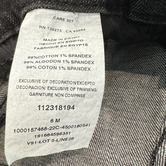 Lee Relaxed Fit High Rise Heritage Black Raw Hem Jean Shorts Size 6 - Picture 14 of 14